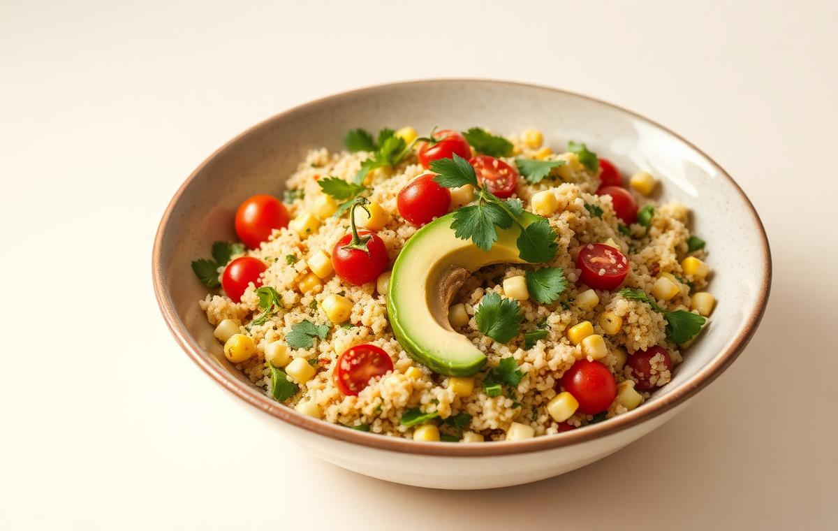 Ensalada de quinoa y aguacate